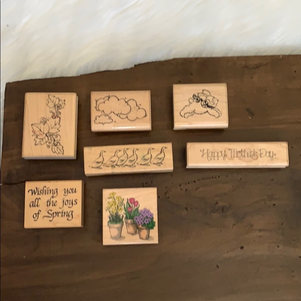 Spring crafting stamps